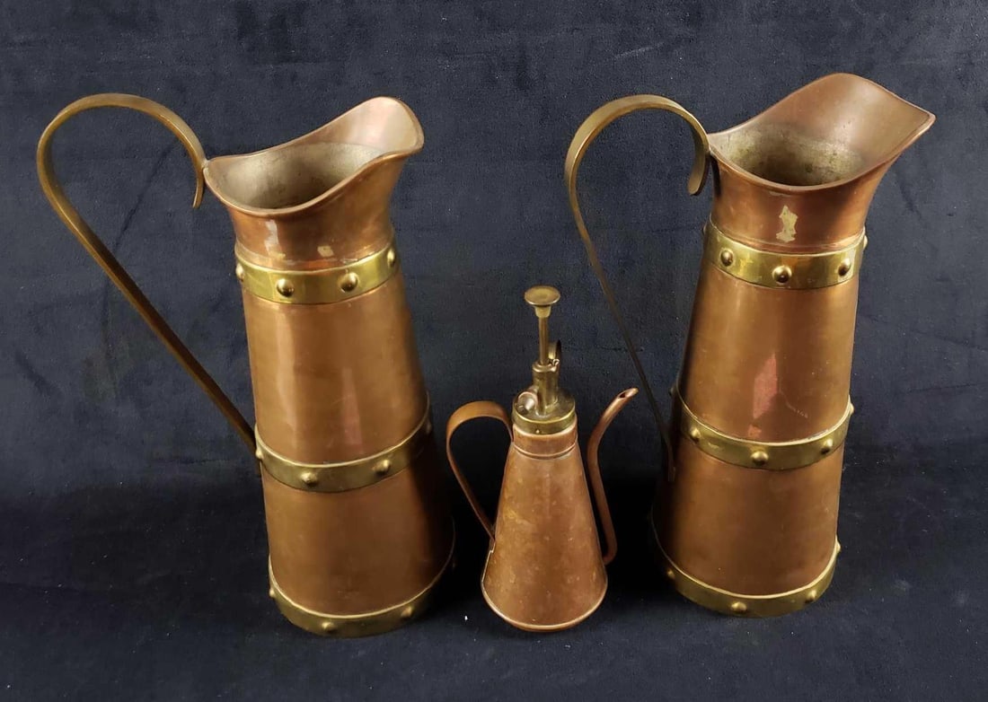 Lot of 3 Southwest Style Copper Kitchenware Items (1 of 5)