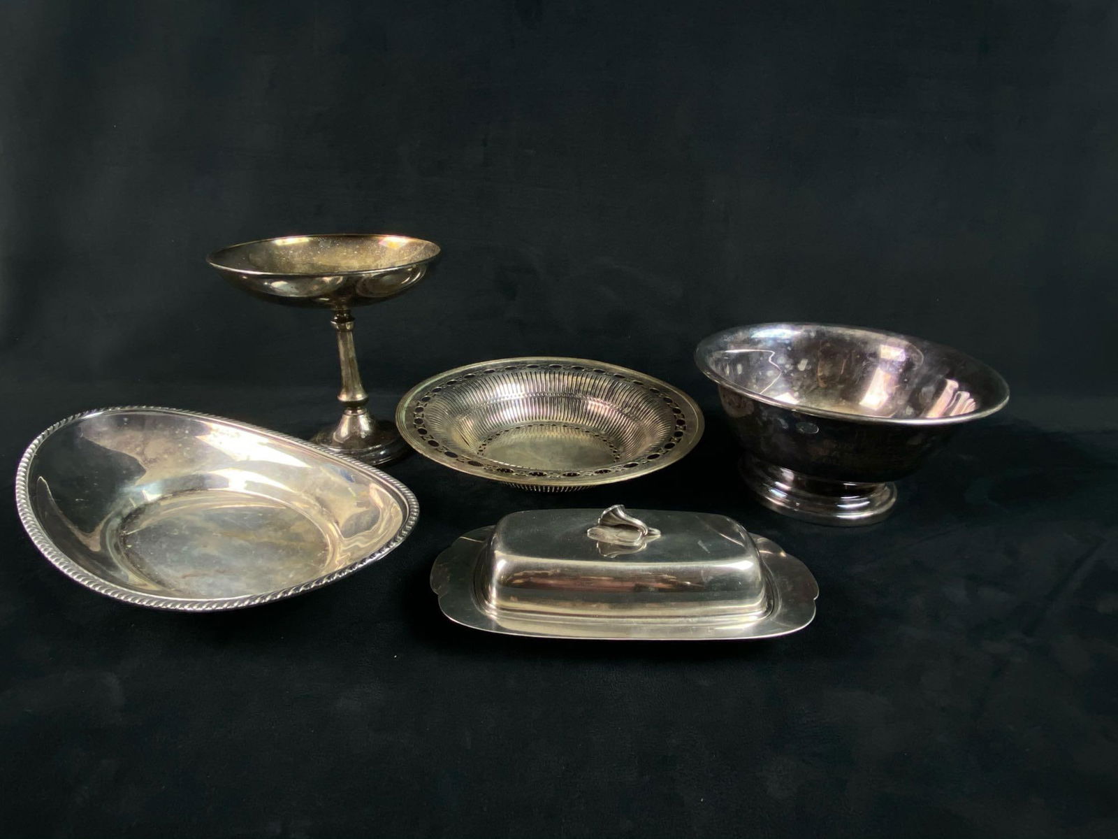 Vintage 5Pc Mixed Lot Of Silver Plate (1 of 14)