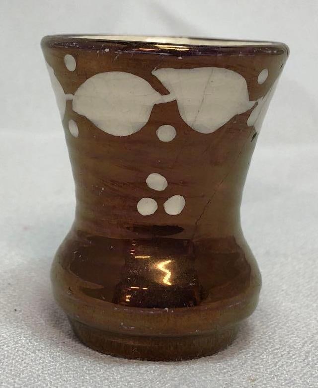 Lancaster Hanley Bronze Lusterware Miniature Vase (1 of 6)