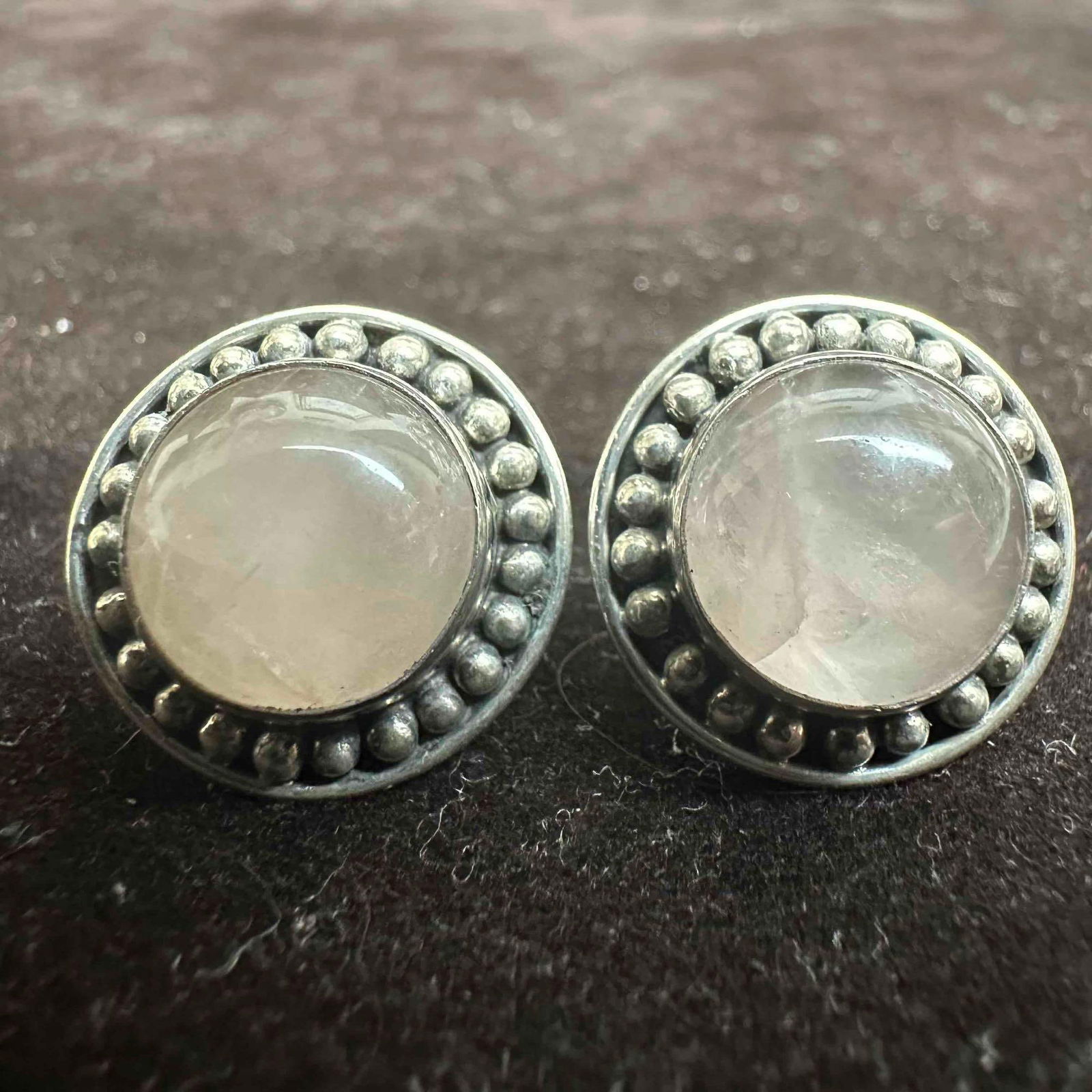 Quartz Sterling Silver Stud Earrings G63 (1 of 6)