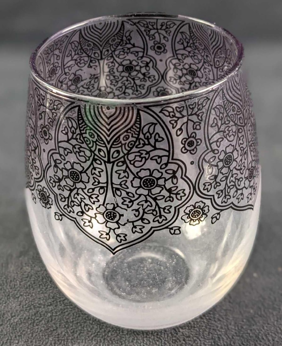 Four Stemless Wine Glasses - 4