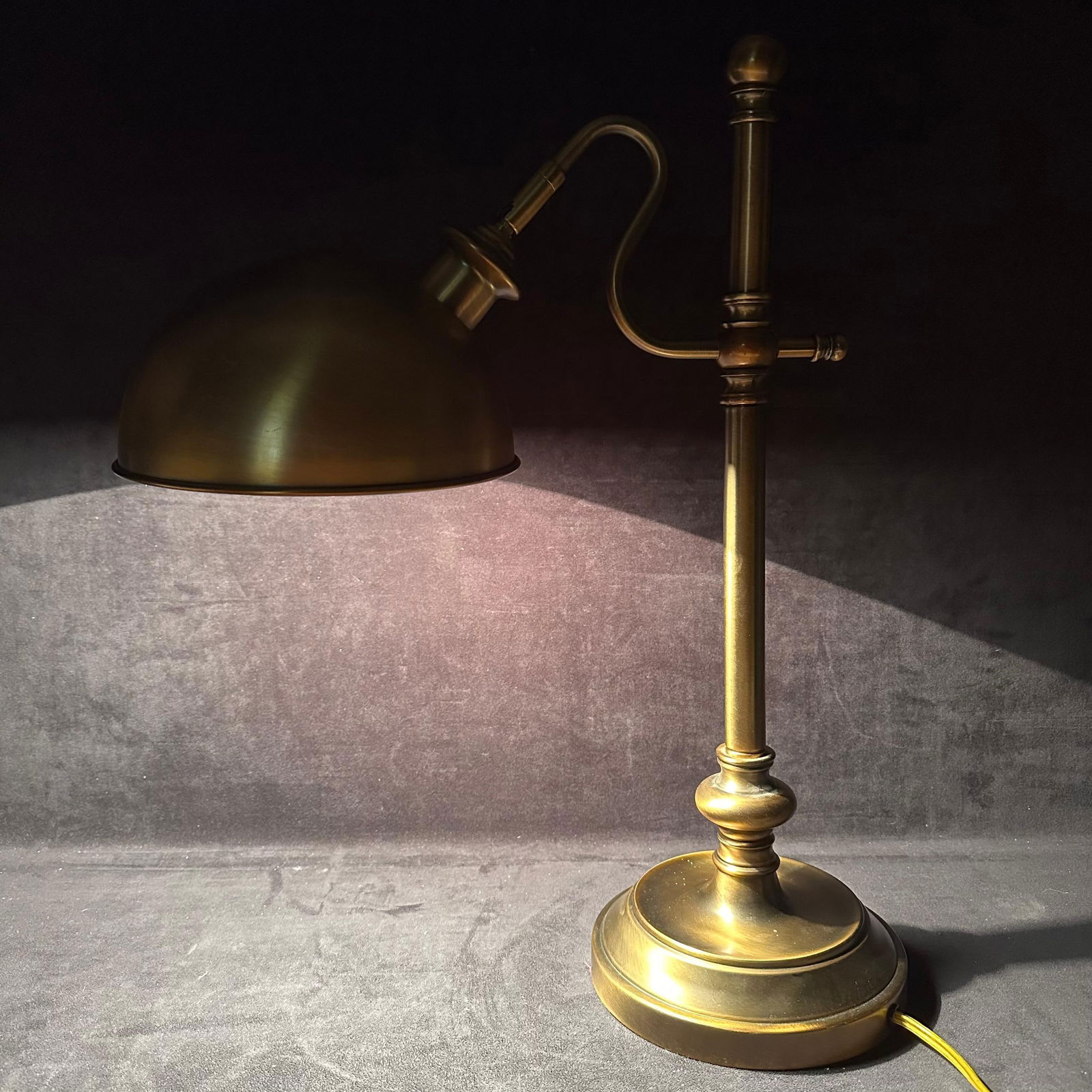 Dome Brass Adjustable Desk Lamp (1 of 5)