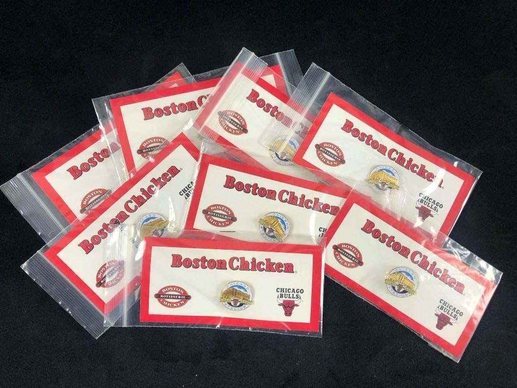 8 NBA Chicago Bulls Stadium Boston Chicken Pins (1 of 11)