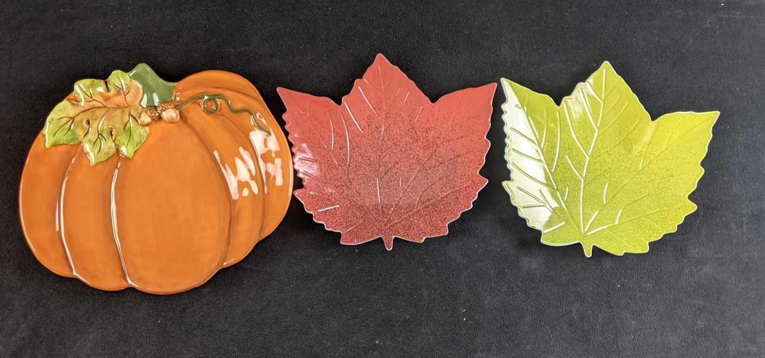 Fall Themed Plates Pumpkin Fall Plates (1 of 7)