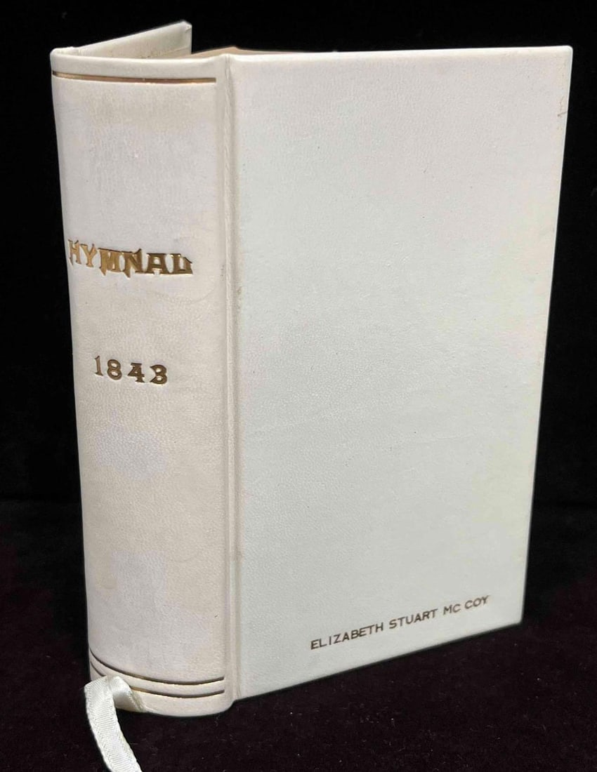Hardcover Psalms And Hymns Philadelphia Presbyterian: This lot contains a Hardcover Psalms And Hymns Philadelphia Presbyterian Board Of Publication Elizabeth Stuart Mc Coy 1843. It is approx 5 1/4" x 3 1/2" x 1 1/2". Total weight is 0.5lbs. Overall