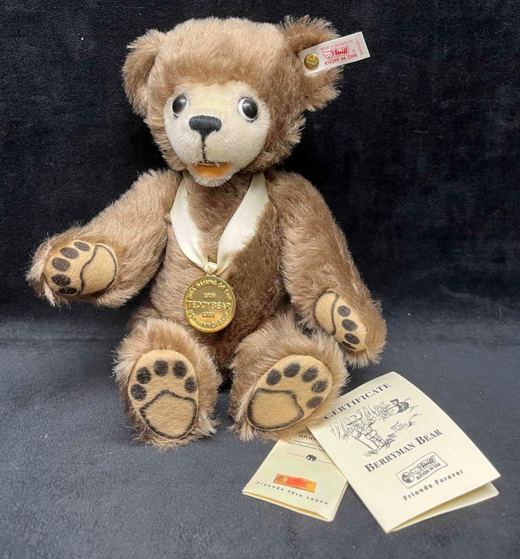 The Berryman Bear 665097 By Margarete Steiff GmbH 1996 Limited Edition With Certificate (1 of 20)