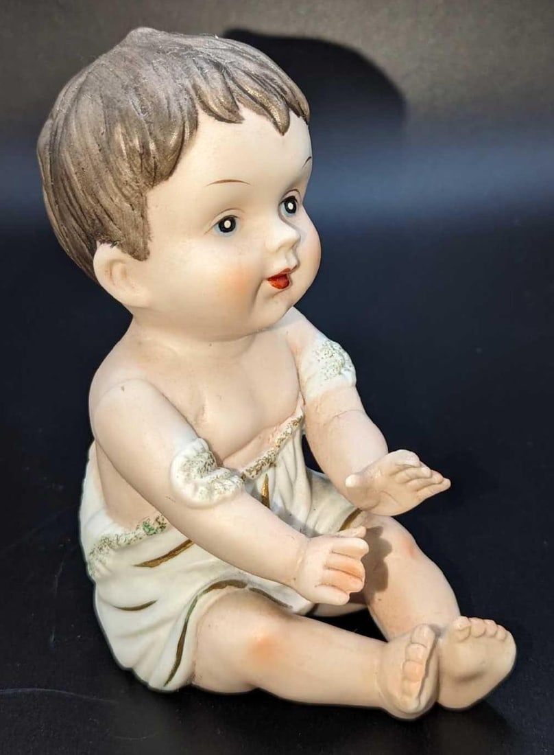 Vintage Piano Baby Porcelain Figurine (1 of 6)