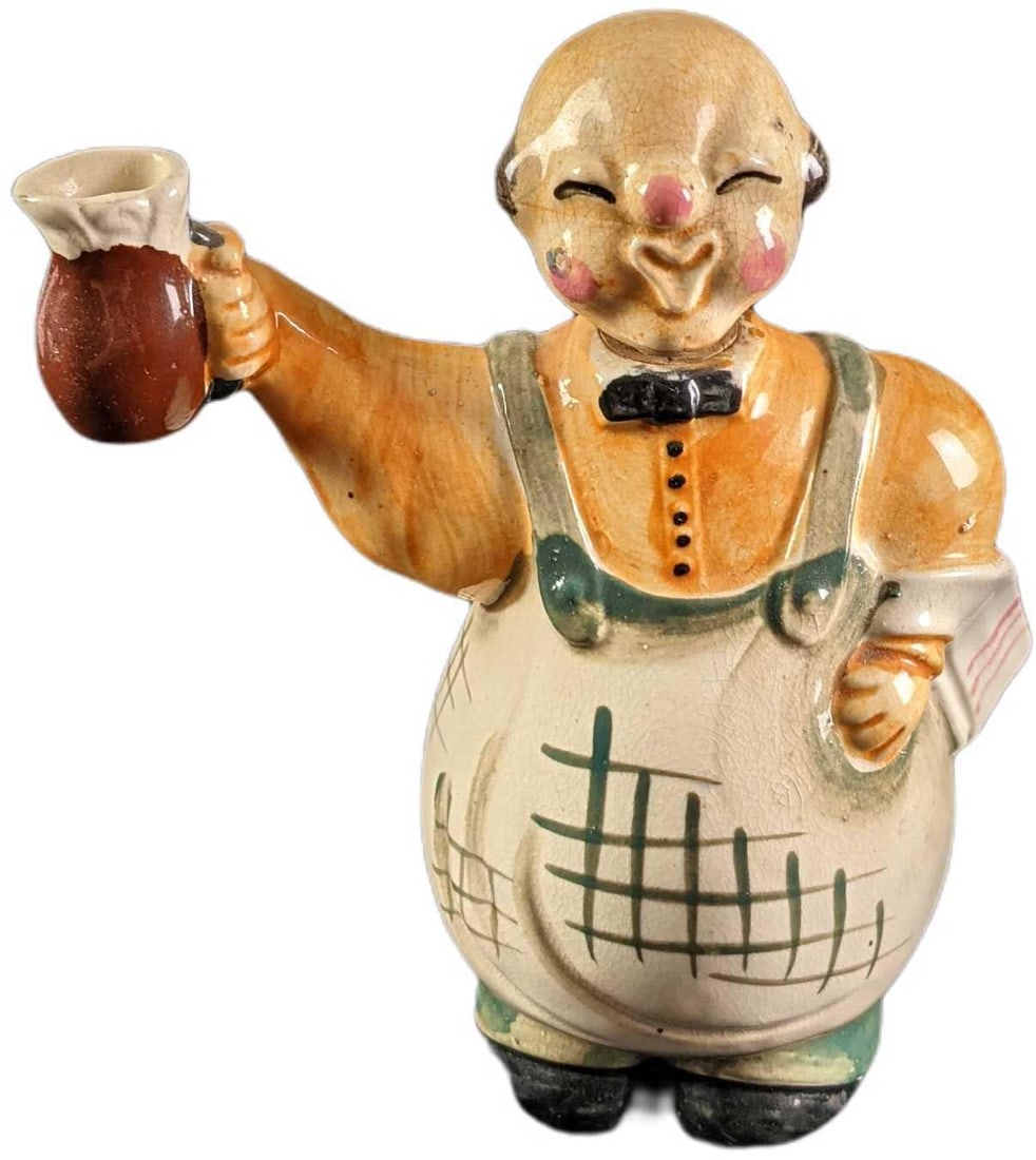 Vintage Ceramic Bar Tender Decanter Figurine (1 of 8)
