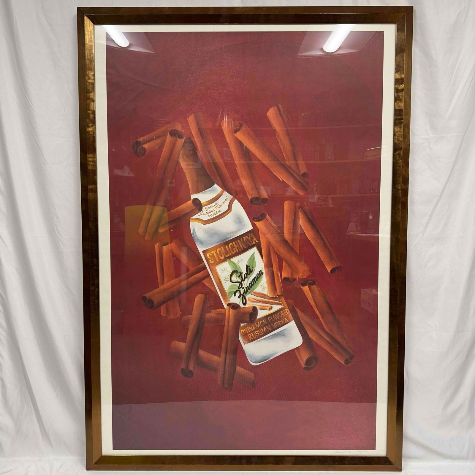 Stolichnaya Stoli Zinamon Cinnamon Russian Vodka Advertisement Large Signed Print Poster (1 of 13)