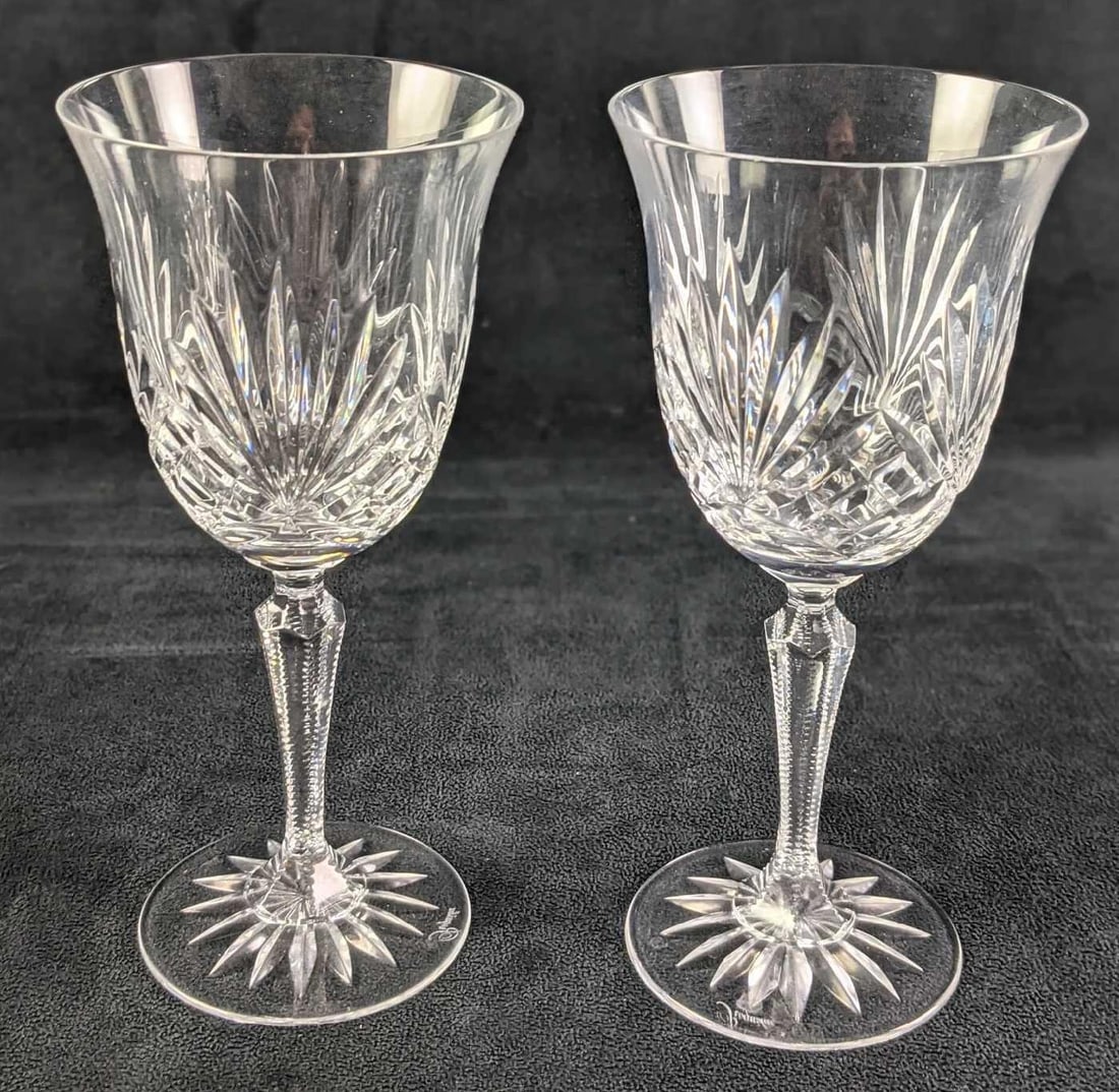 2 Rogaska Crystal Richmond Cut Water Goblets (1 of 6)