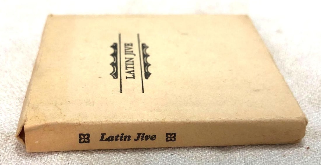 "Latin Jive" Frank J Anderson 1984 Limited Edition: Vintage Miniature Book - "Latin Jive" by Frank J. Anderson. Limited Edition 58/100. Published by Spartanburg Kitemaug Press, 1984. It measures 2" x 2-1/4" x 1/4" and it weighs 0.1lbs. The Book is
