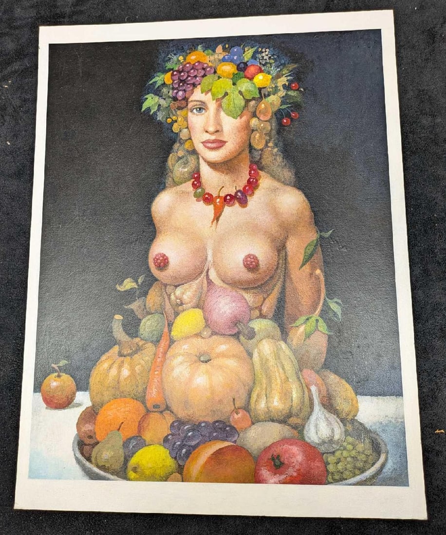 Original Mixed Media On Board Wieslaw Walkuski Nude Woman: Original Mixed Media On Board Wieslaw Walkuski Nude Woman. This one is called "Women Always Come In Handy" and is a acrylic and gouache on paper. This was created in the year 1995. This is app