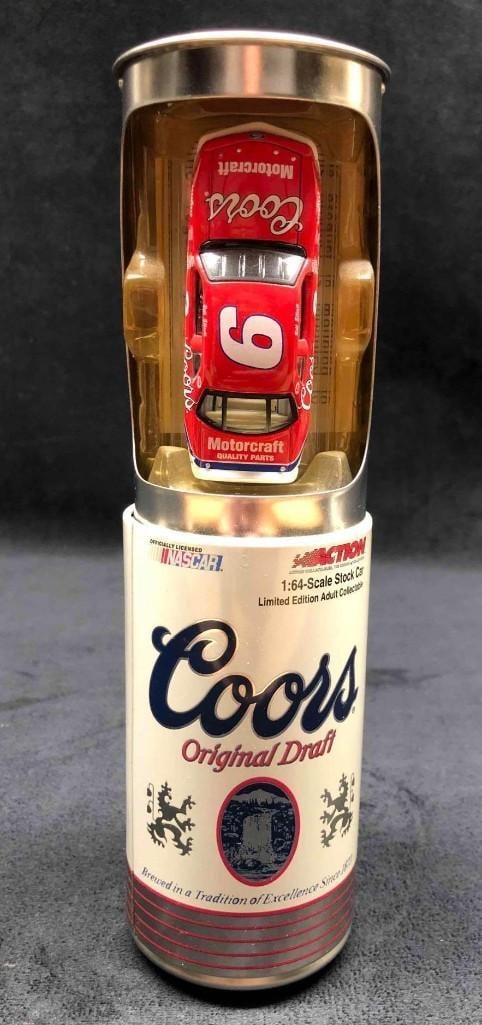 1985 Bill Elliott #9 Coors Million Dollar Win 1:64 Car Packaged in Coors Can (1 of 10)