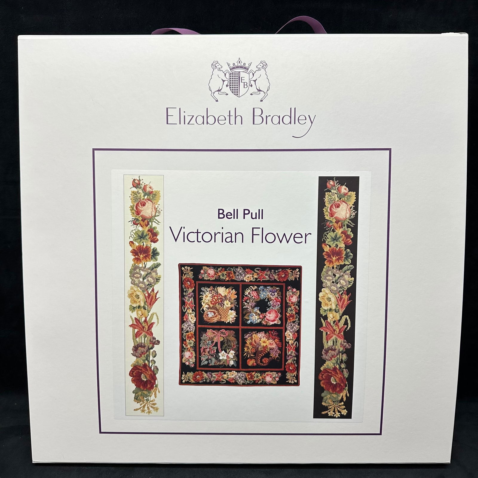Elizabeth Bradley Needlework Tapestry Victorian Flower Bell Pull Complete Kit (1 of 4)