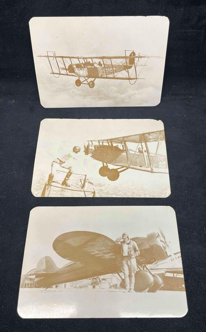 Three Vintage Postcards Featuring The Golden Age Of Early Aviation (1 of 8)