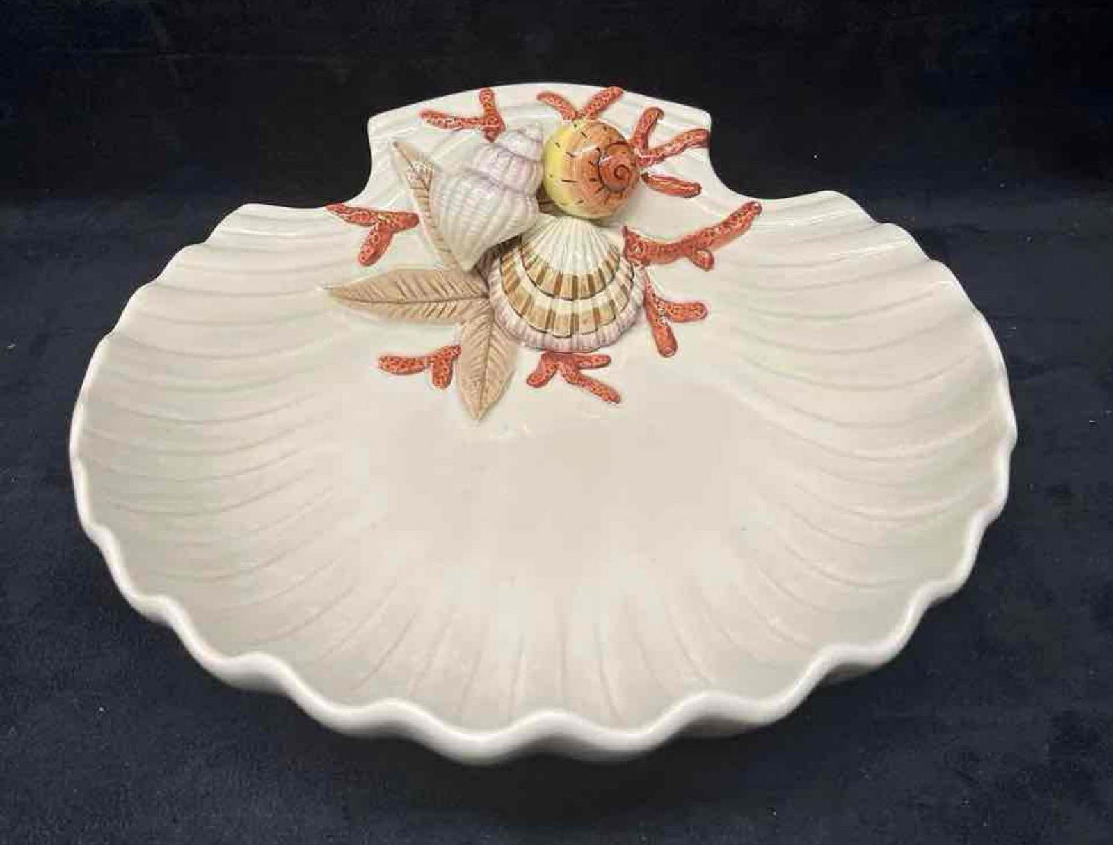 Fitz & Floyd Coral Shells Hand Painted Bowl (1 of 9)