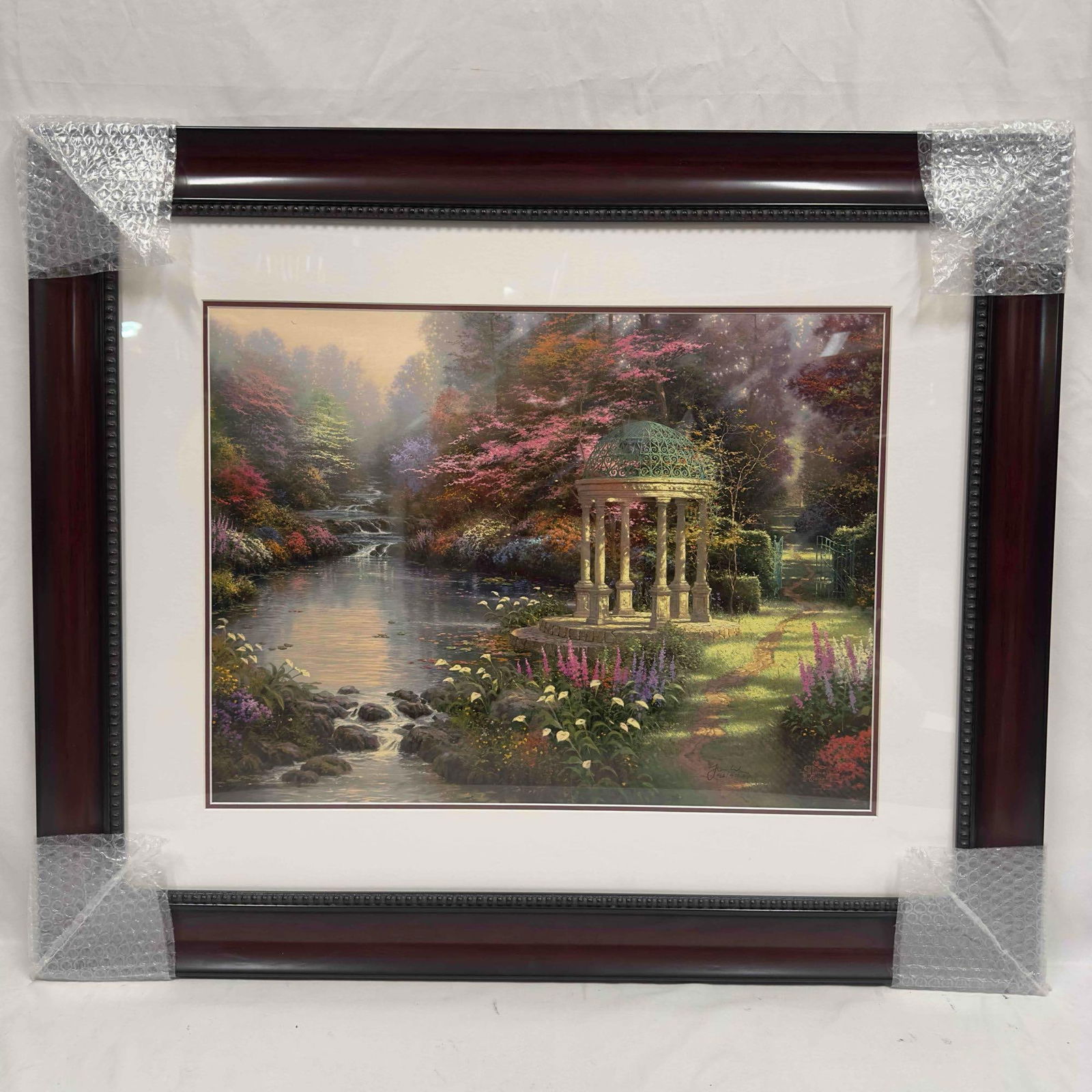 Thomas Kinkade Garden of Prayer Small Lithograph Framed (1 of 13)