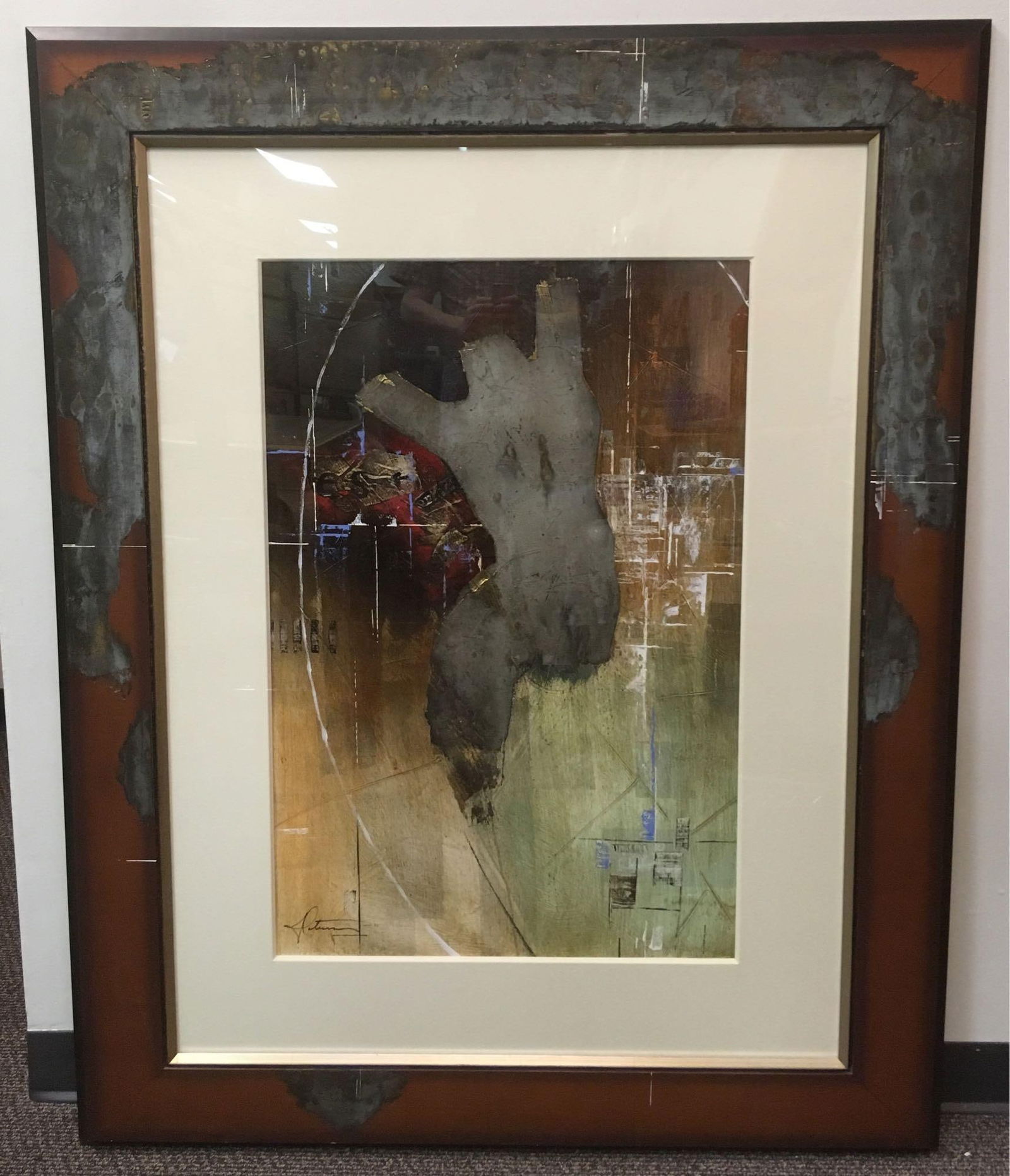 Original Fine Oil Abstract by Sebastian Alterera one of the Unspoken Rhythms Series and Signed (1 of 8)