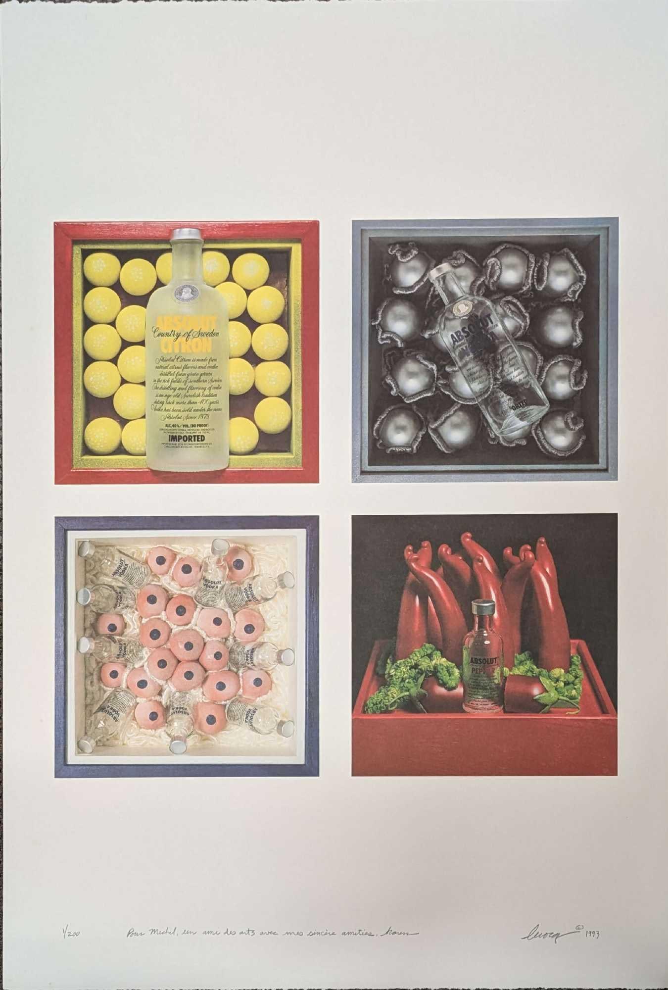 S&N Absolut Vodka - Absolut Le Cocq Karen La Cocq Print #1 (1 of 5)