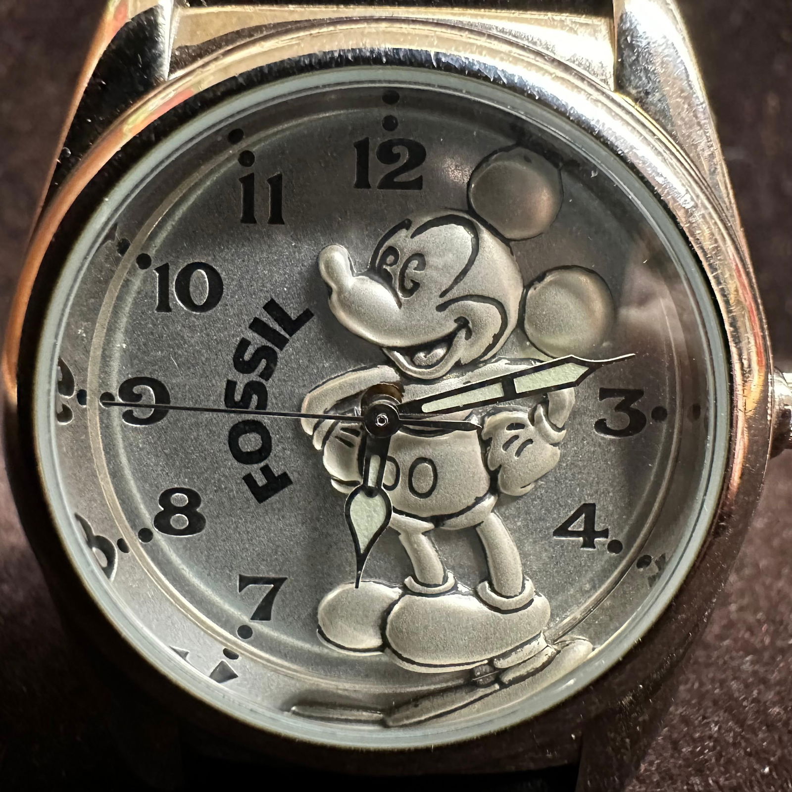 Mickey Mouse 3-D Design Dial Fossil Collectible Watch Limited Edition (1 of 10)