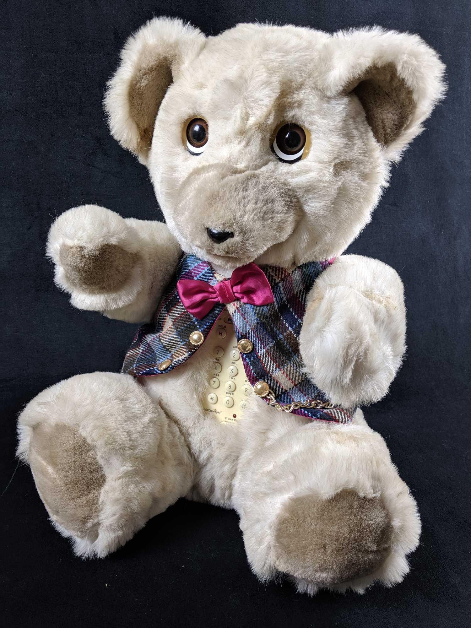 Vintage TeleConcepts K.C Beariphone Speaker Phone Plush Bear (1 of 9)