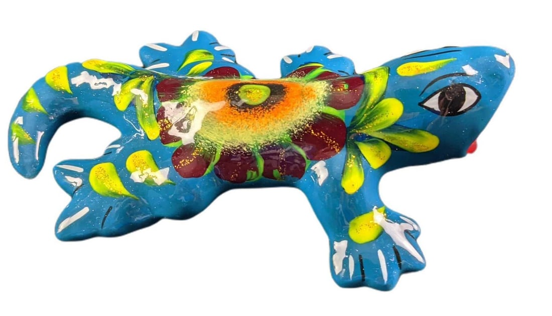 Hand Painted Ceramic Gecko - 3