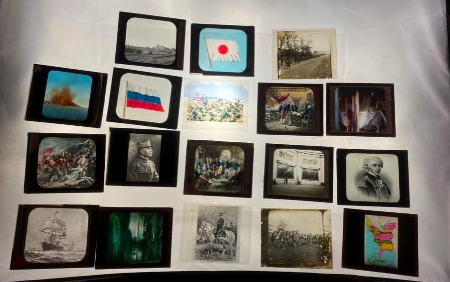 Antique "Magic Lantern" Glass Educational Slides (1 of 3)