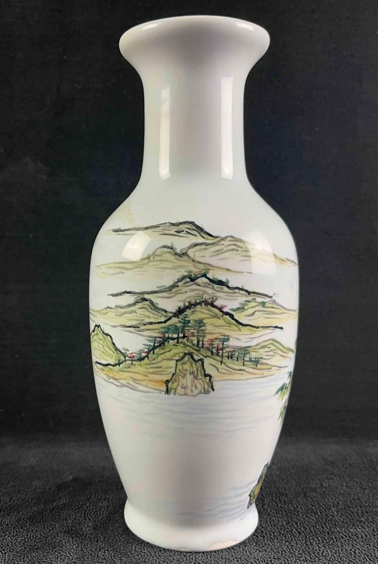 Asian Style Painted Vase (1 of 8)