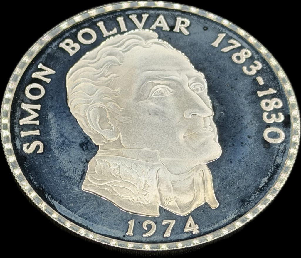 1974 Panama 20 Balboa Sterling Silver Proof Coin (1 of 2)