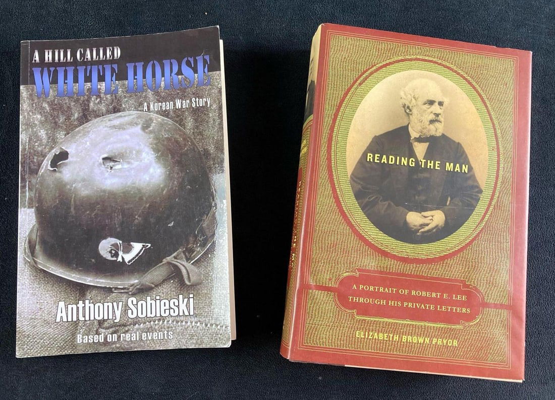 (2) Military History Books A Hill Called White Horse & Reading the Man (1 of 10)