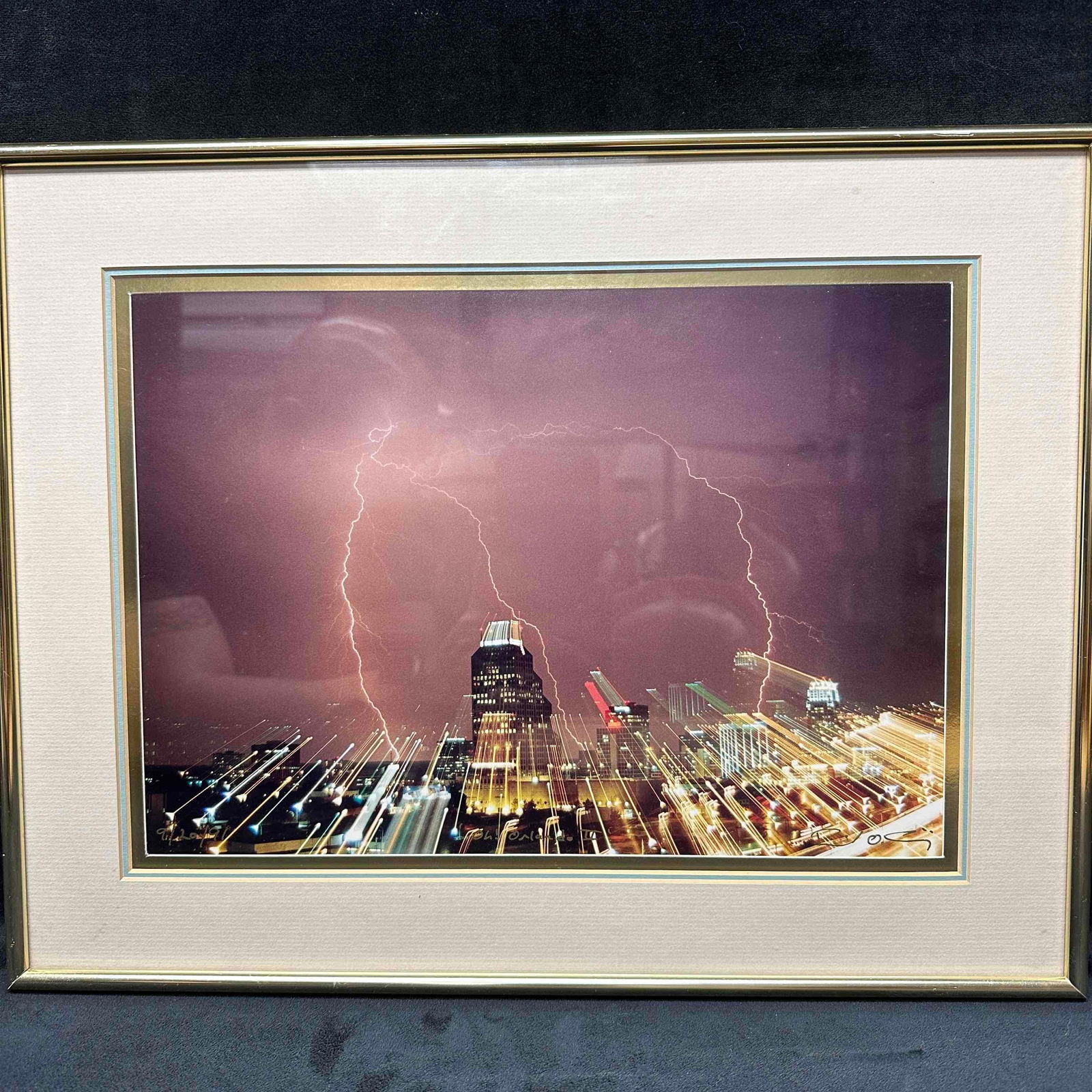 Oh! Orlando II 1991 Electric Storm Over the City Framed Photography (1 of 8)