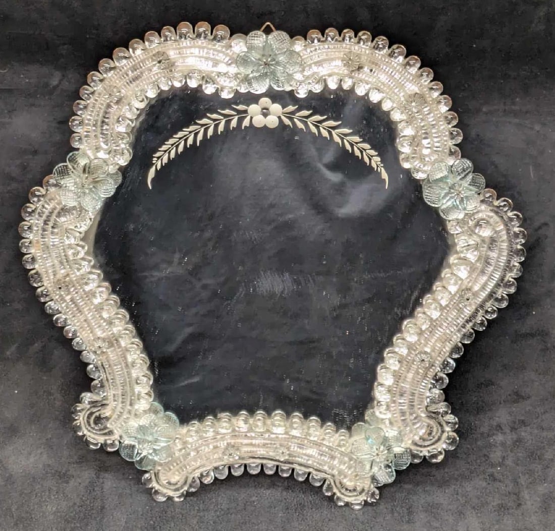 Vintage Murnao Italian Milliaccio Wall Table Mirror (1 of 7)