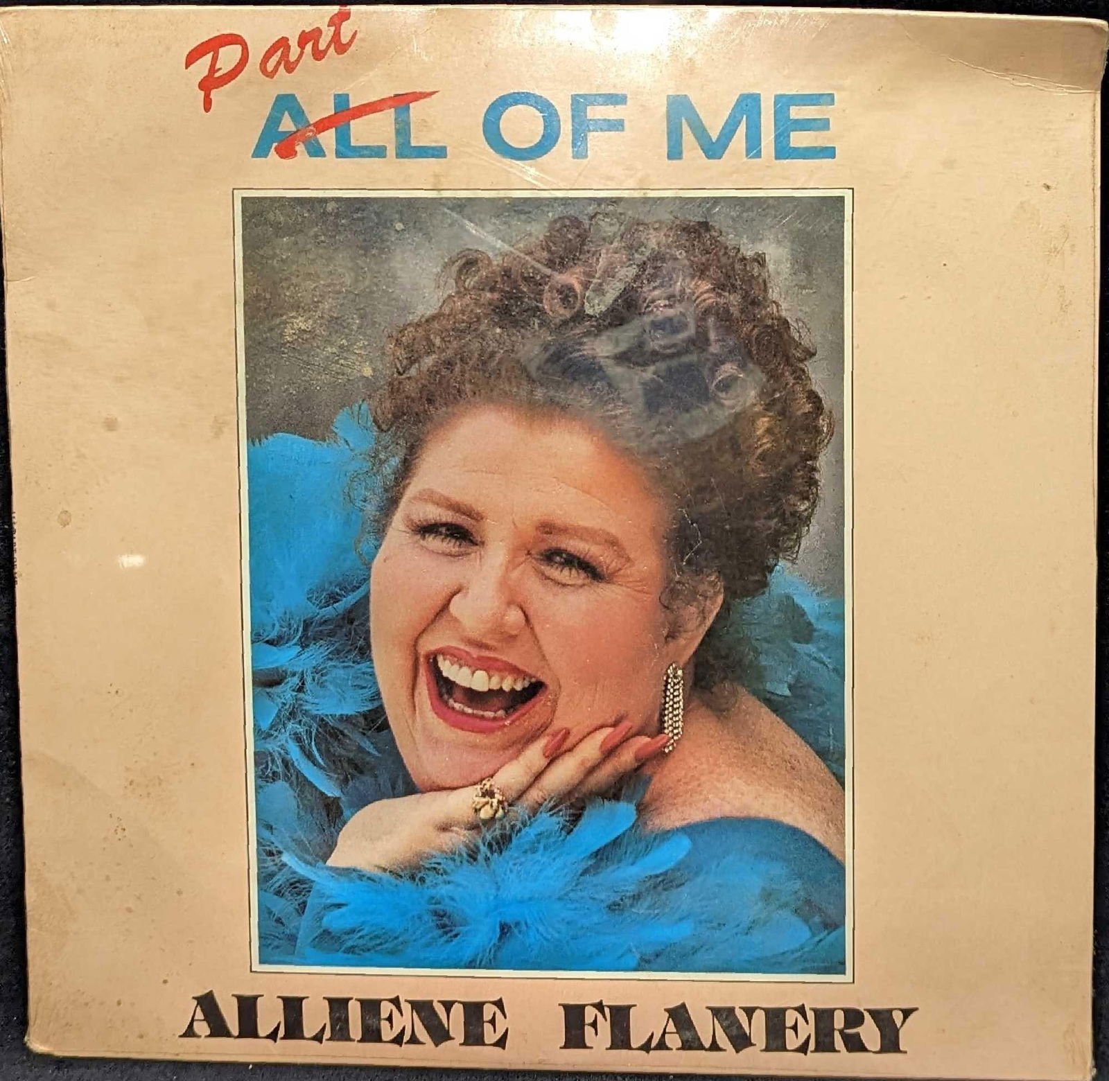 Sealed Vintage Alliene Flanery Part Of Me LP: Sealed Vintage Alliene Flanery Part Of Me LP. This was released by Juniper Studios in 1985. This is approx 12 1/4" x 12 1/4" and it weighs 0.50lb. The sealed record has some wear on the wrapping and