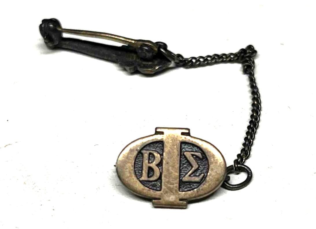 Unmarked Silver Greek Tie Pin With Torch (1 of 4)