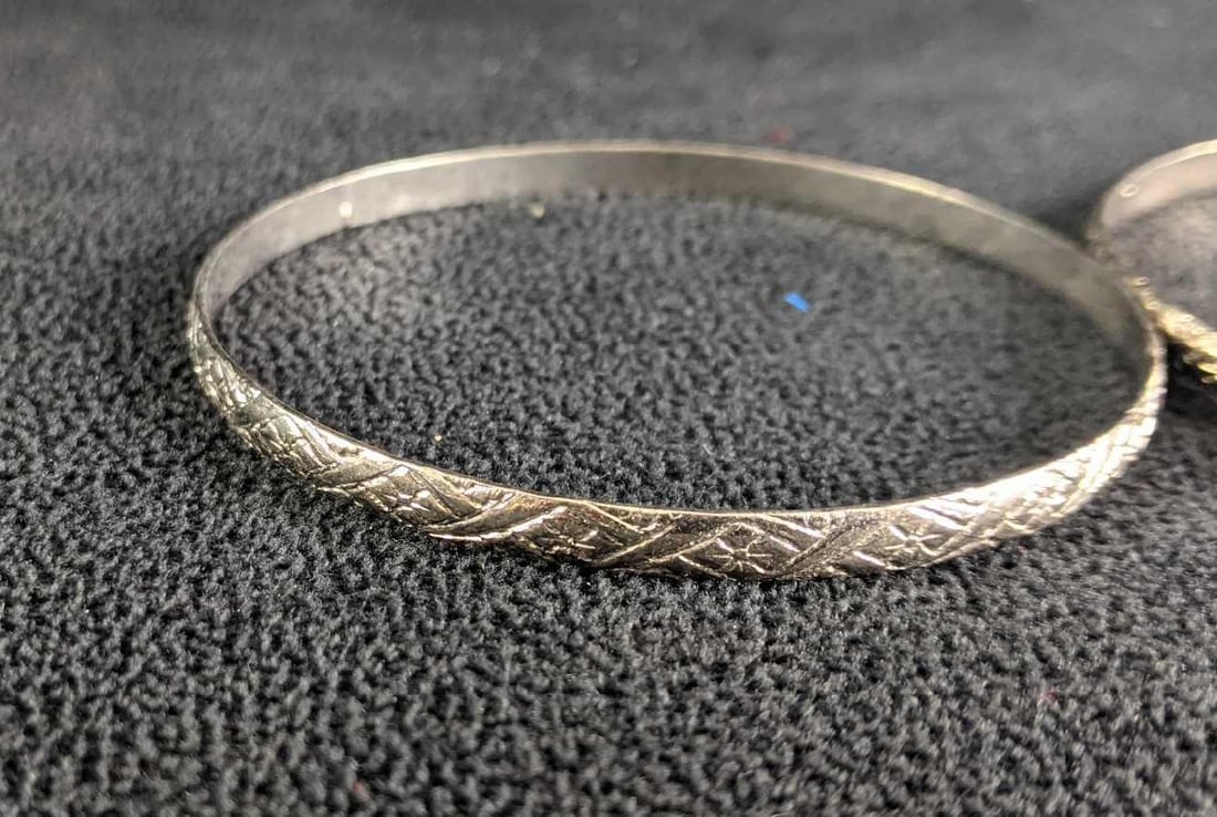 Silver Colored Bracelet Stacking Set - 6