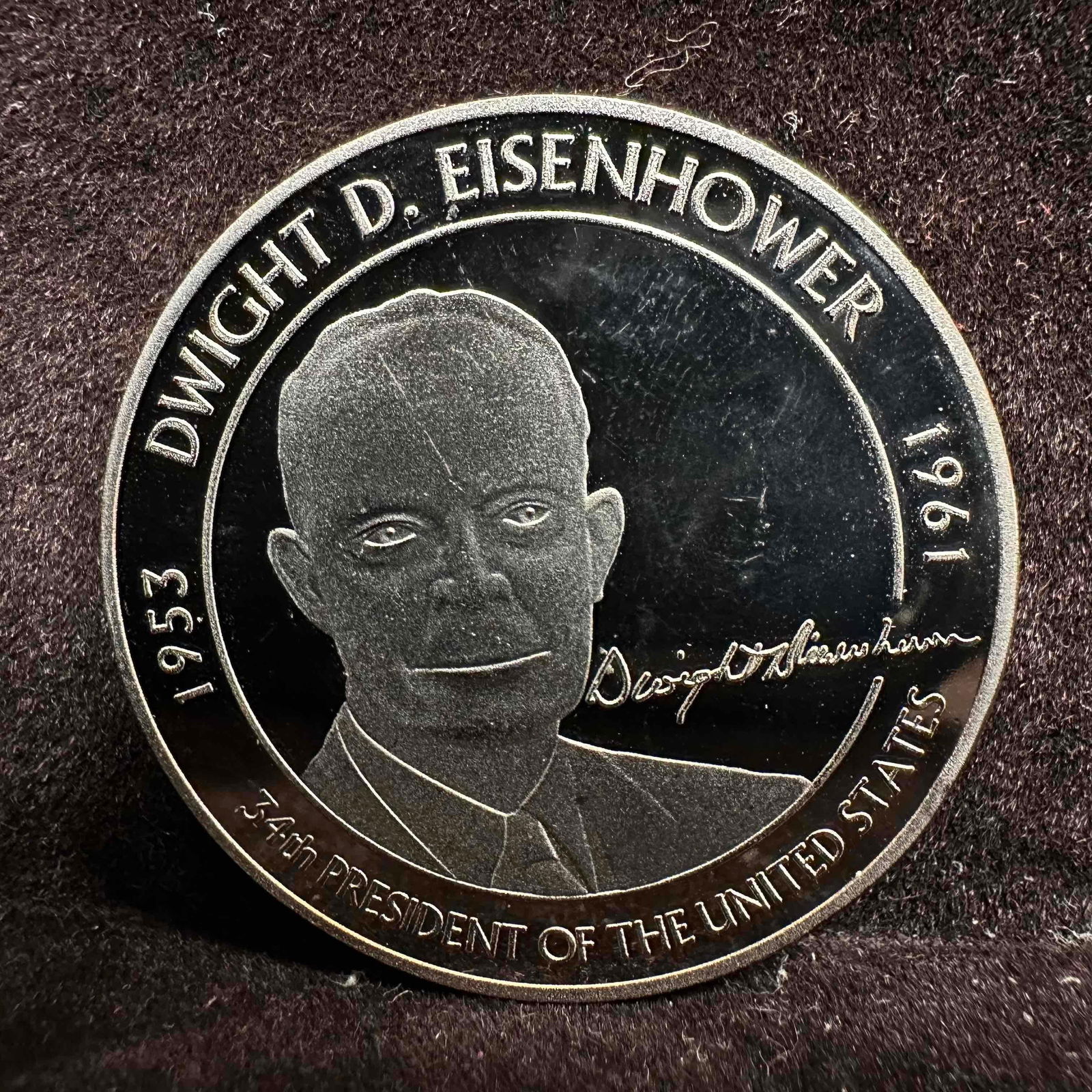 Gen Dwight D. Eisenhower Presidential Coins 34th President Of The US Challenge Coin Set Medallion (1 of 5)
