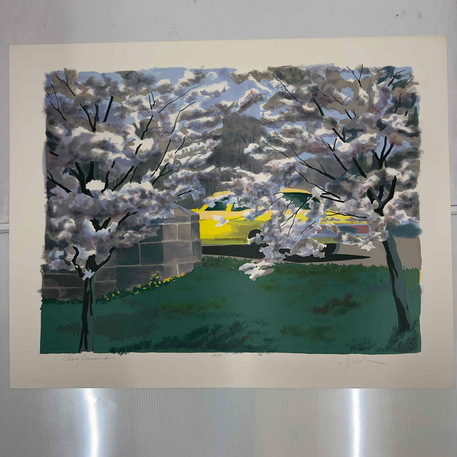 Cherry Blossom Wilcox Artist Proof AP Serigraph Lot of Two 2 Serigraphs (1 of 9)