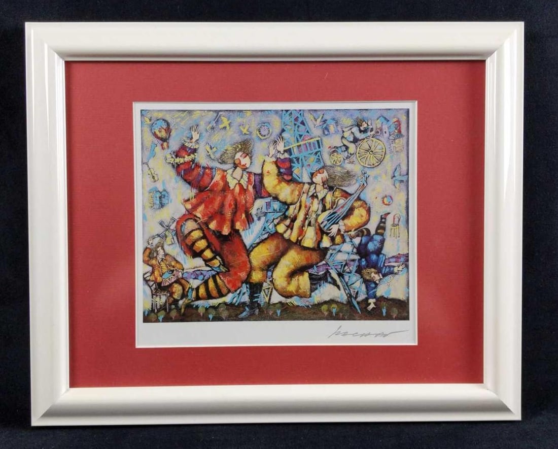 Framed Michael Kachan Eiffel Song Seriolithograph (1 of 8)