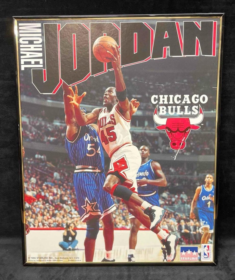 Photograph/Poster Of Micheal Jordan Chicago Bulls 1995 Starline Inc. Taken By Nathaniel S. Butler (1 of 7)