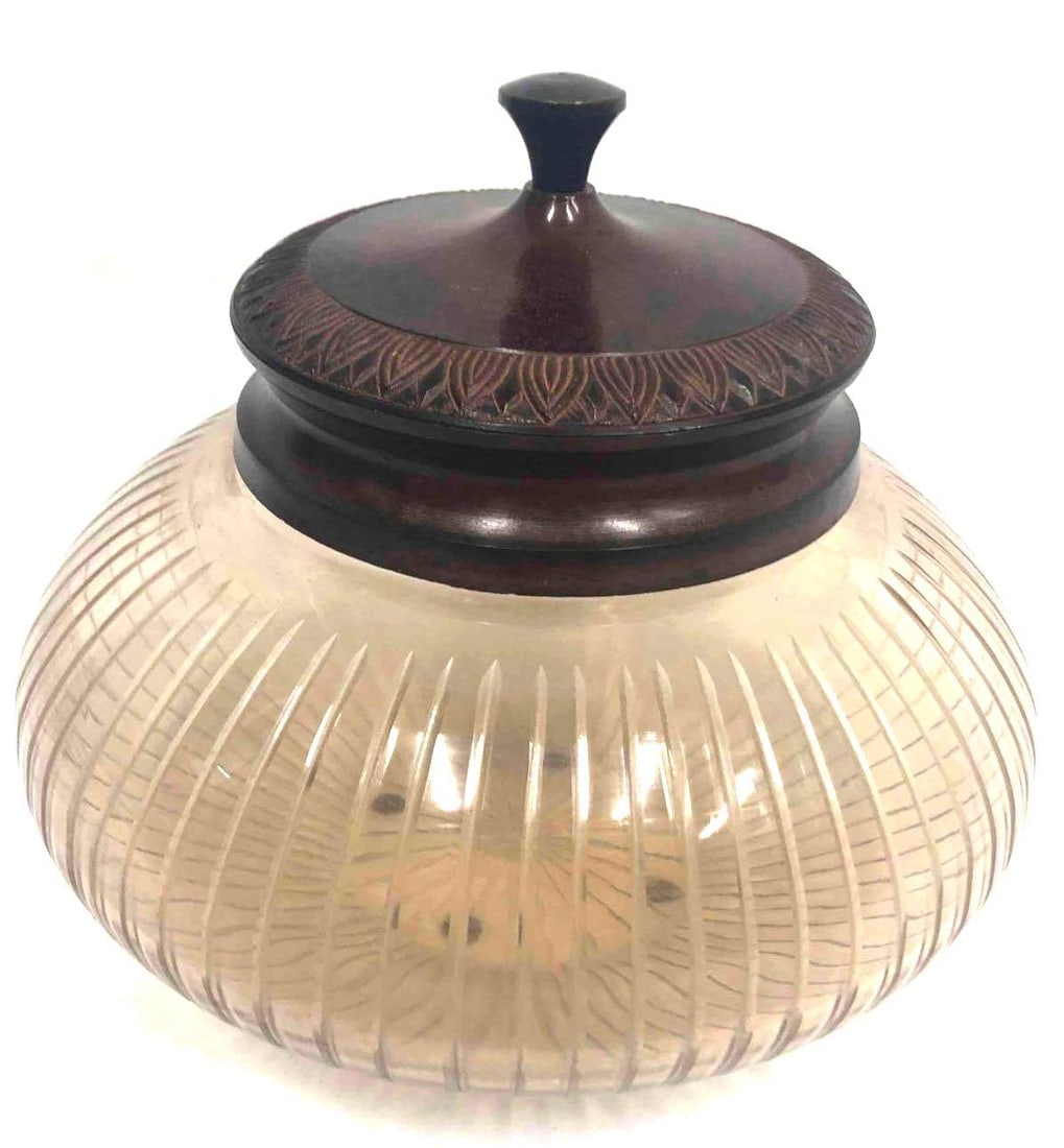 Decorative Glass & Metal Jar (1 of 7)