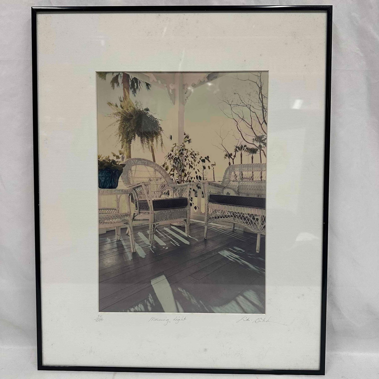 Morning Light by Niki Butcher Limited Edition Hand Colored Photograph 30 out of 250: A serene hand-colored black and white photograph by Florida artist Niki Butcher, wife and creative partner of renowned photographer Clyde Butcher. Titled Morning Light, this limited edition print capt