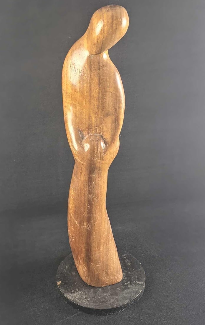 Hand Carved Wooden Abstract Figure Figurine (1 of 6)