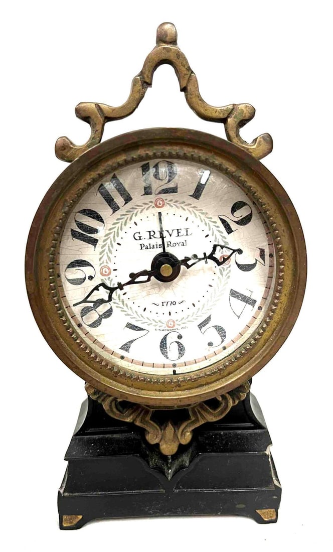 Timeworks Inc. G.Revel Palais Royal Brass Alarm Clock (1 of 8)