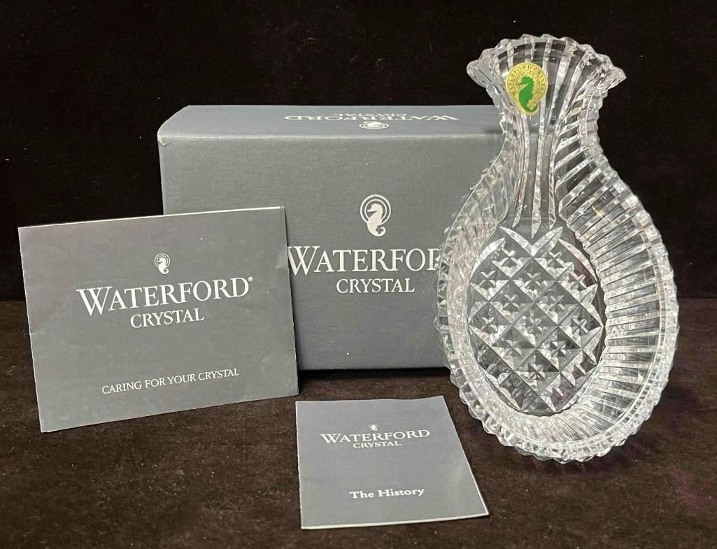 Waterford Crystal Pineapple Spoon Rest 6.5" Hospitality Bowl In Original Box (1 of 12)