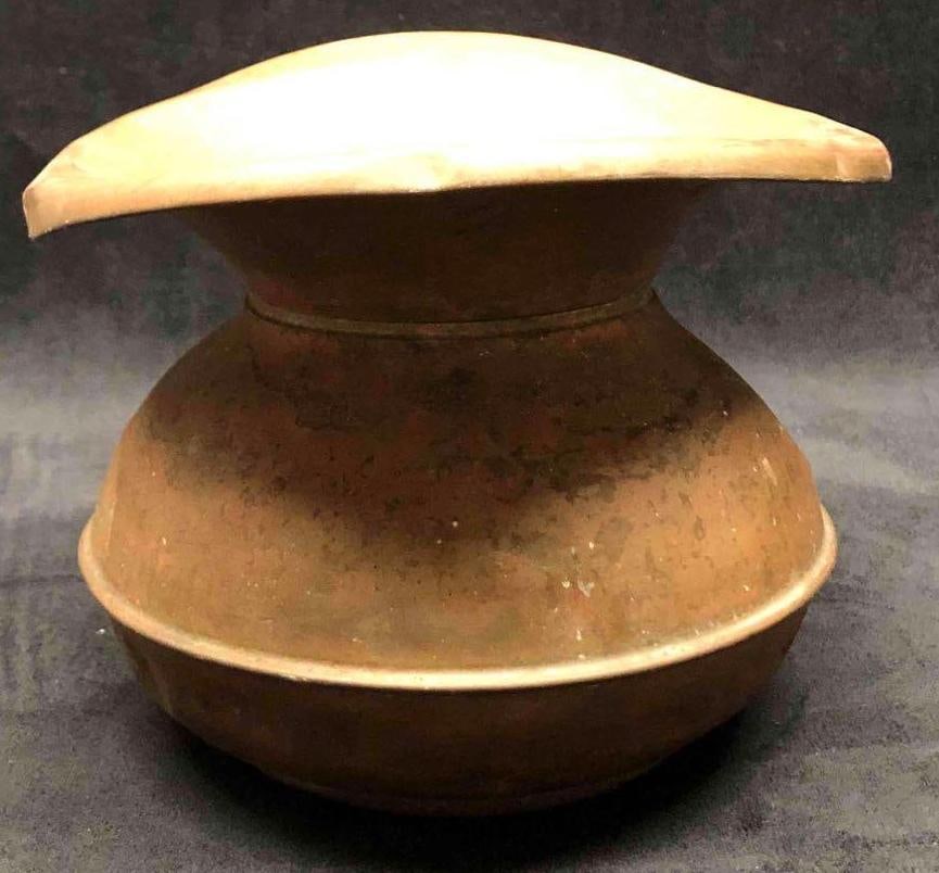 Vintage Copper Spittoon - 2