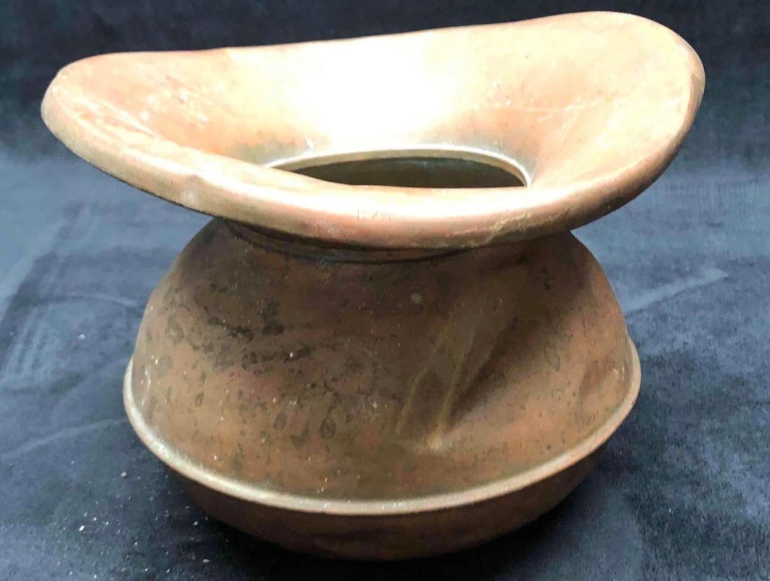 Vintage Copper Spittoon - 5