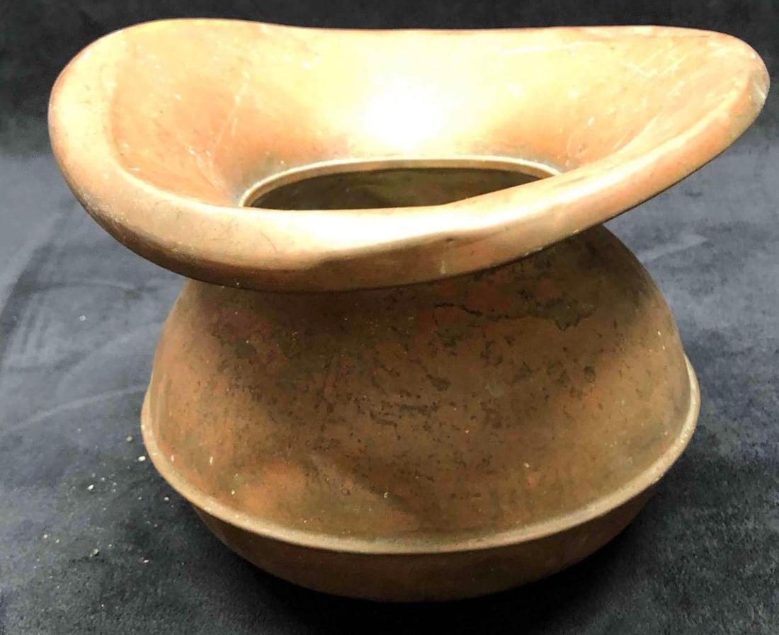 Vintage Copper Spittoon - 6