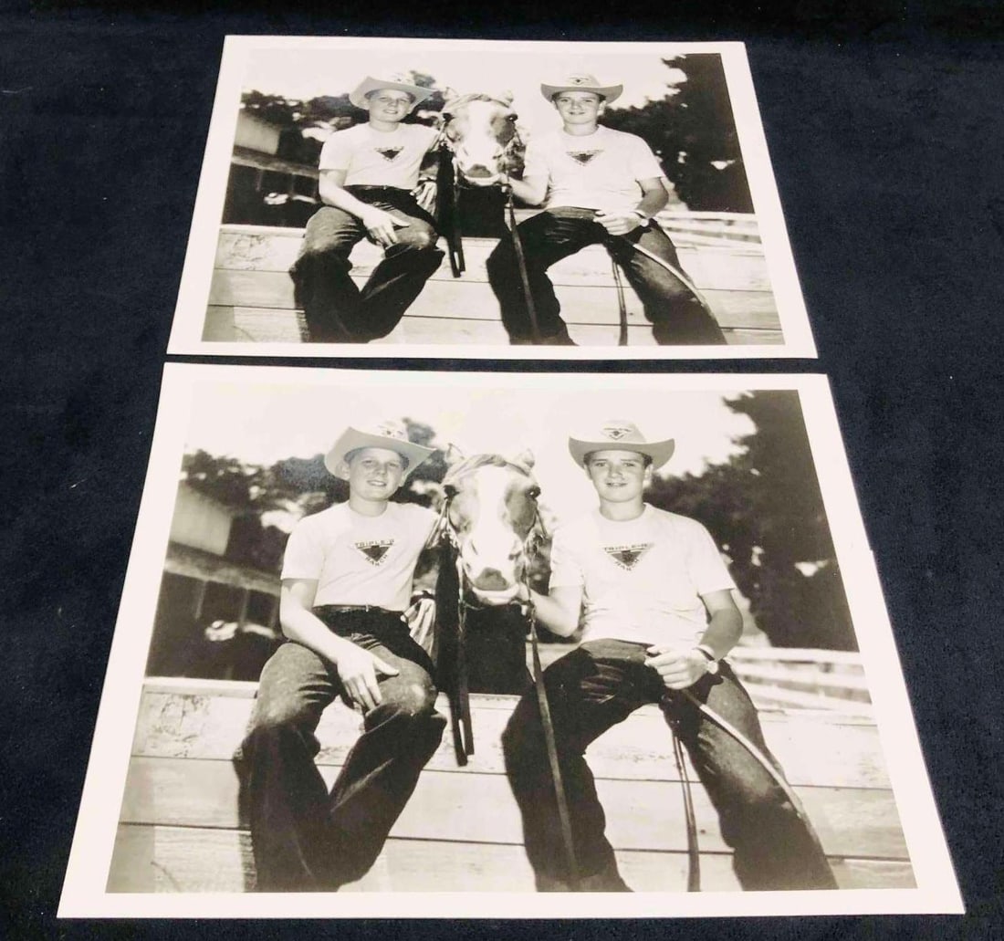 2 Black & White Photographs Of Spin & Marty Mickey Mouse Club (1 of 6)