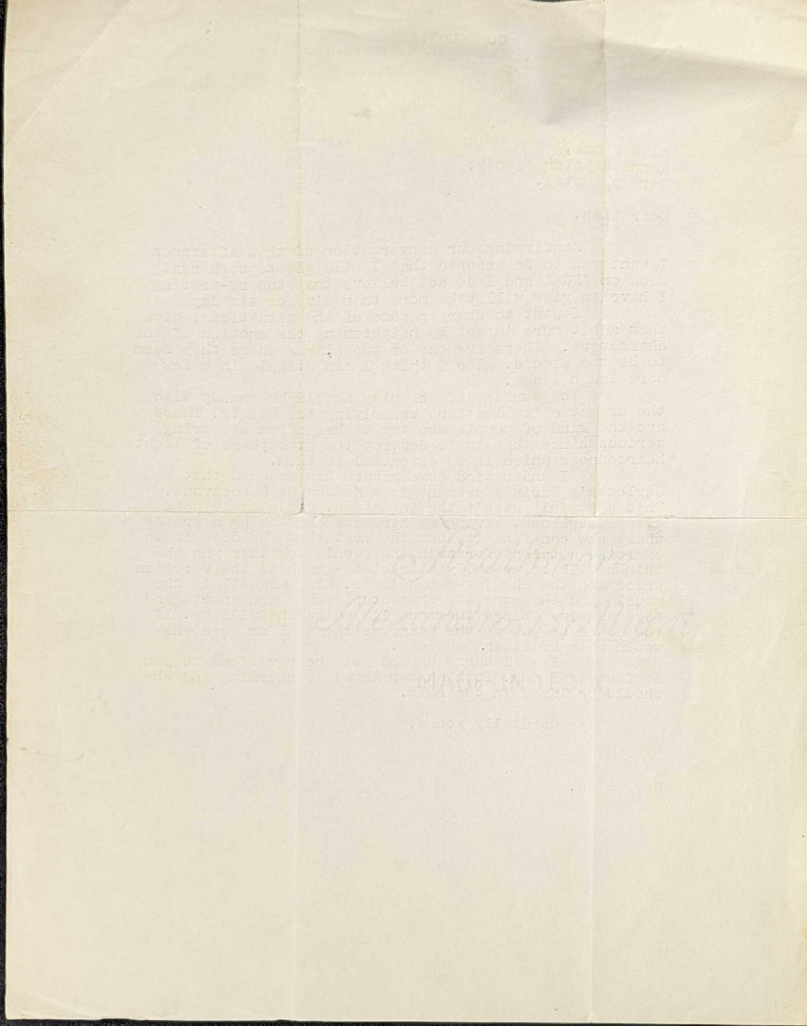 Signed Guy Bolton Playwright Letter - 3