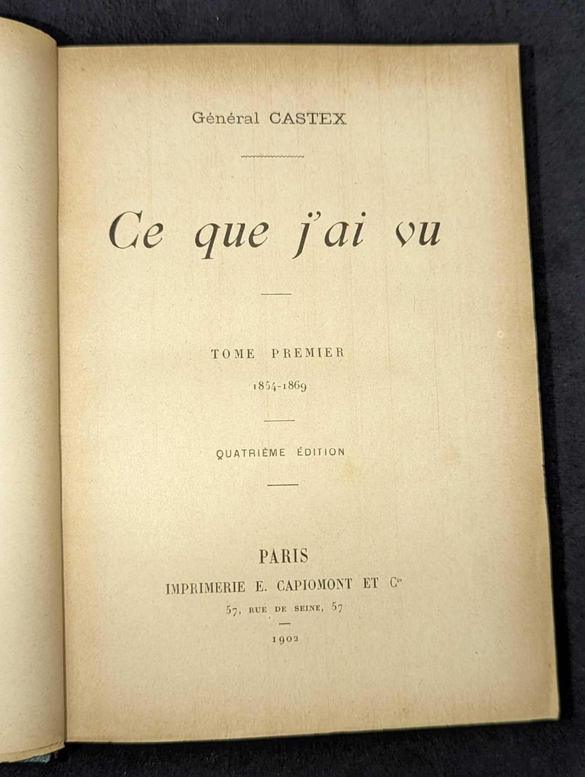 1902 2 Vol Ce Que J'ai Vu General Castex Hardcovers (1 of 10)